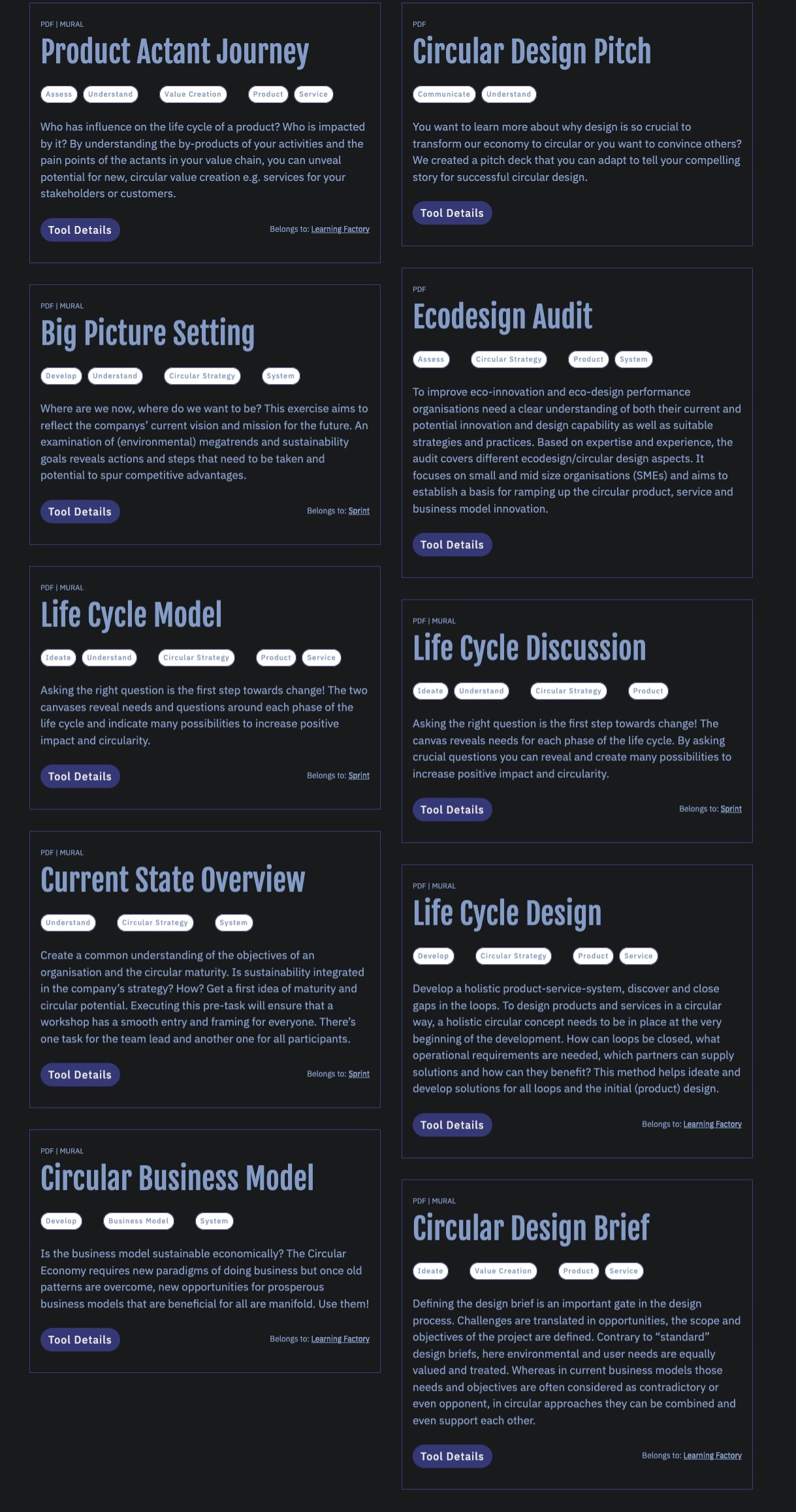 Tools - Ecodesign Toolkit